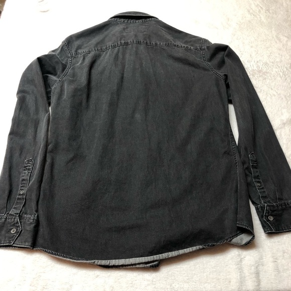 Calvin Klein Faded Black Button Up Shirt Med - Picture 5 of 9